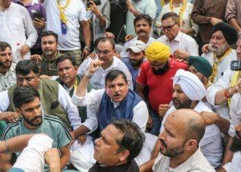 Hello Telugu - AAP Strong Protest IND vs PAK