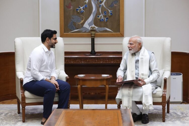 Hello Telugu - Nara Lokesh-PM Modi Important Meet