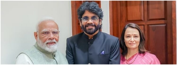 Hello Telugu - Popular Actor Nagarjuna Meet Modi